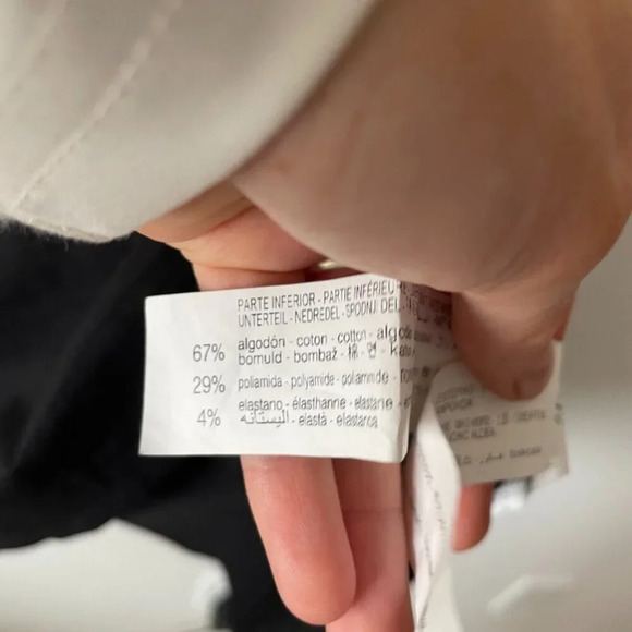 Zara Contrast Corset Combination Mini Dress Black Size Small - Picture 11 of 12